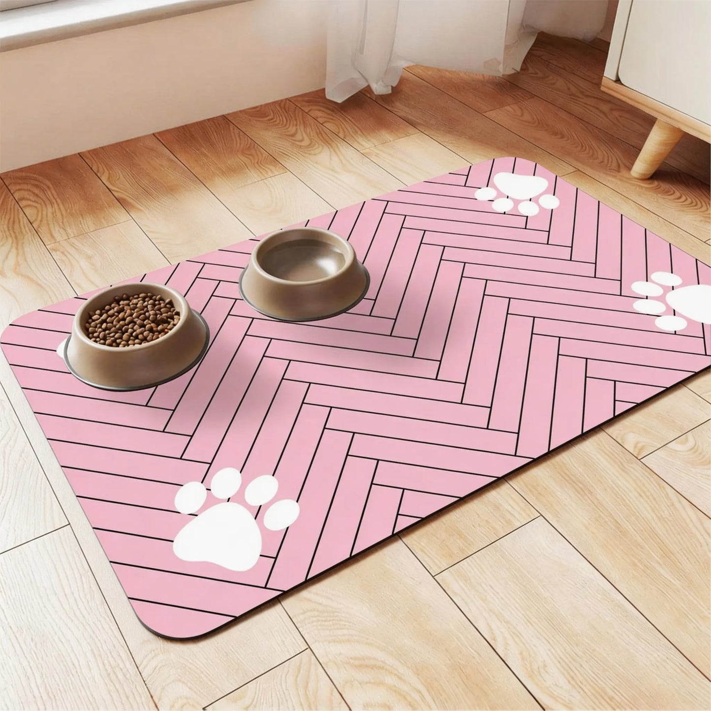 Alfombrilla Antideslizante para Comederos de Perro
