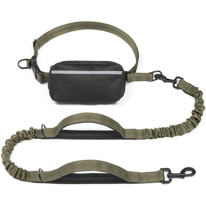 Correa Manos Libres con Bungee – Para Pasear y Correr con tu Perro