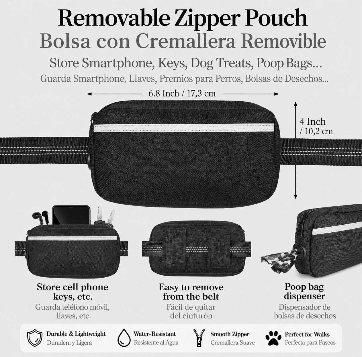 Hands-Free Leash / Correa Manos Libres