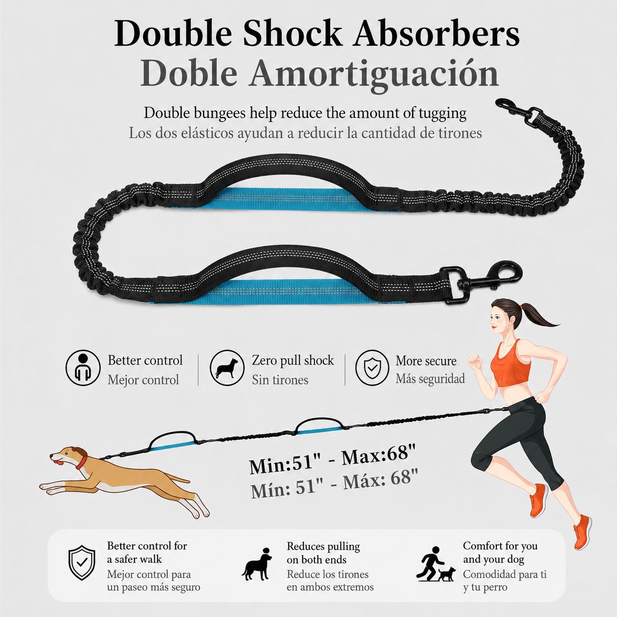 Hands-Free Leash / Correa Manos Libres