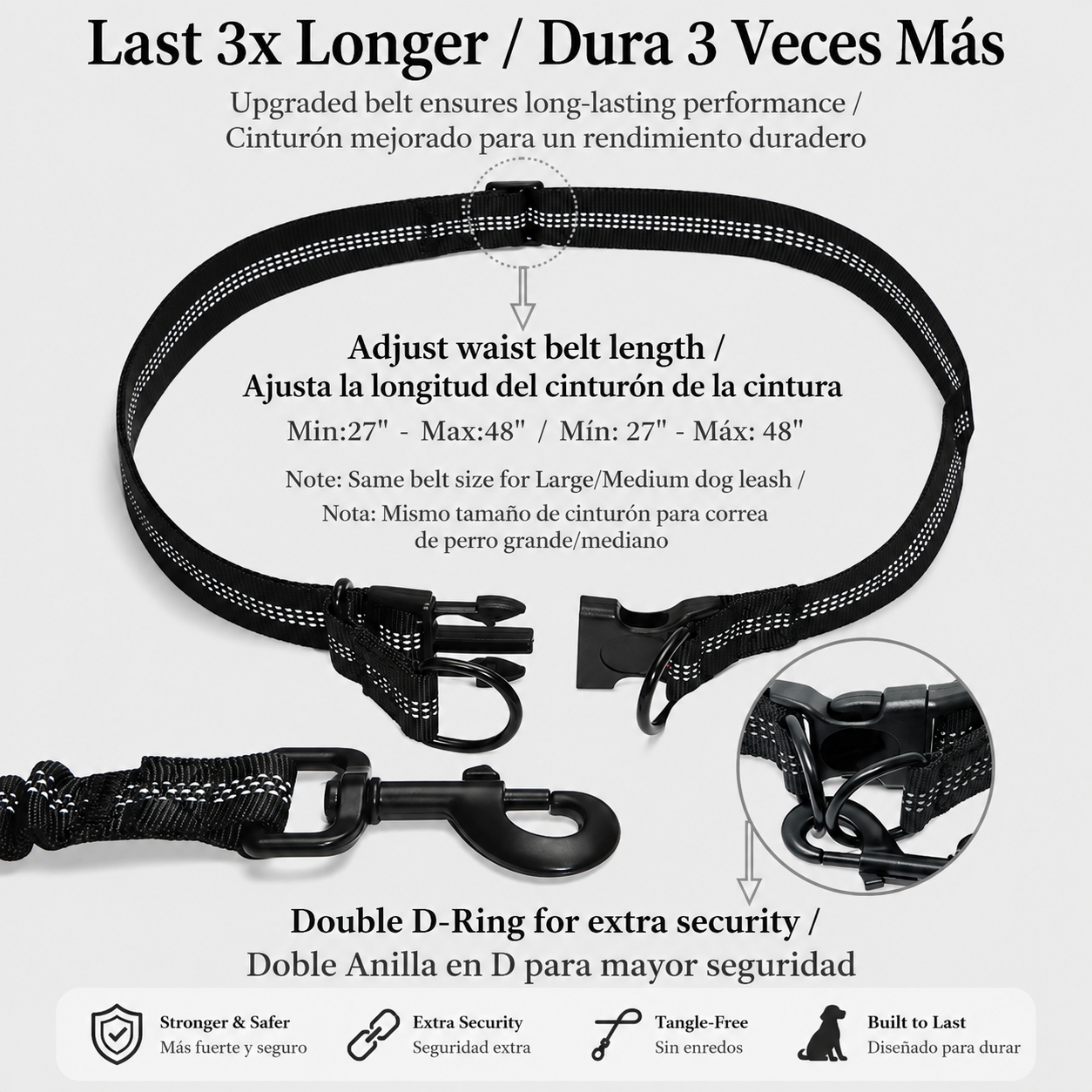 Hands-Free Leash / Correa Manos Libres