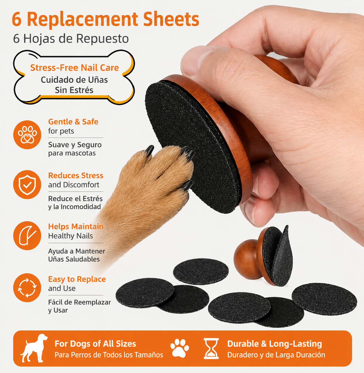 Nail File & Scratch Pad / Lima de Uñas para Perros