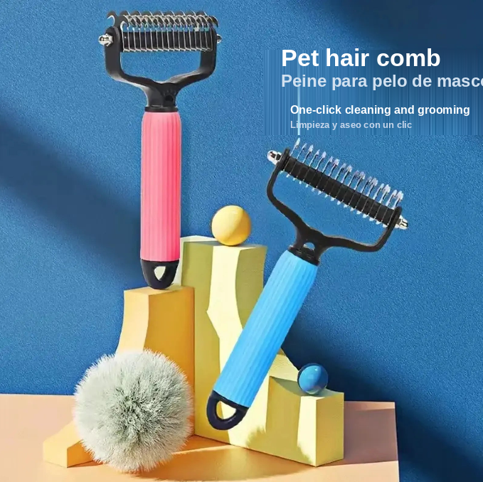 Double-Sided Deshedding Brush / Cepillo Antipelo Doble Cara